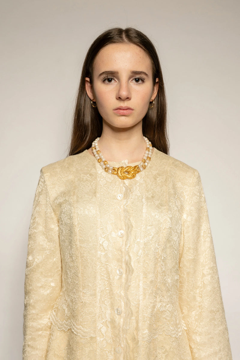 Jones New York Ivory Lace Jacket