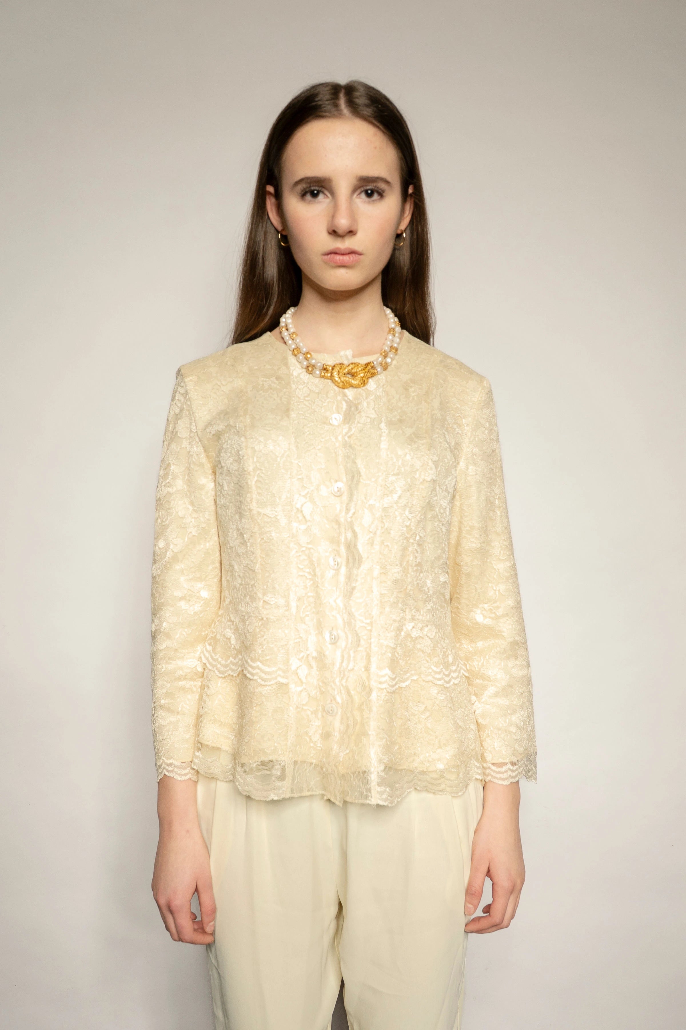 Jones New York Ivory Lace Jacket
