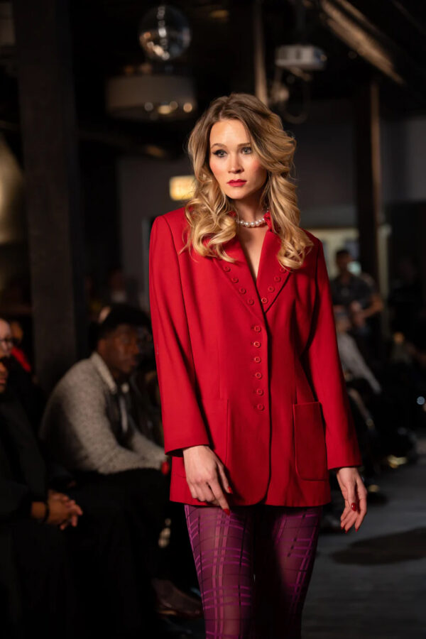 Cherry Wool Blazer